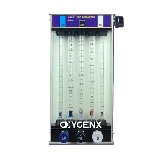 <p>Measure the flow of gas with an accuracy of +/-2.5%. Consist of the flow control valve, tapered transparent tube, and lightweight rotating bobbin/ball</p>