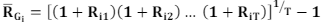 <ul><li><p>When it's used: Used to estimate average E(R) <strong>per period</strong> over multiple periods, use for returns</p></li><li><p>R<sub>G</sub> <= R<sub>A</sub></p></li><li><p>FV = PV(1 + R<sub>G</sub>) - measures an investment’s terminal value over multiple periods</p></li></ul>
