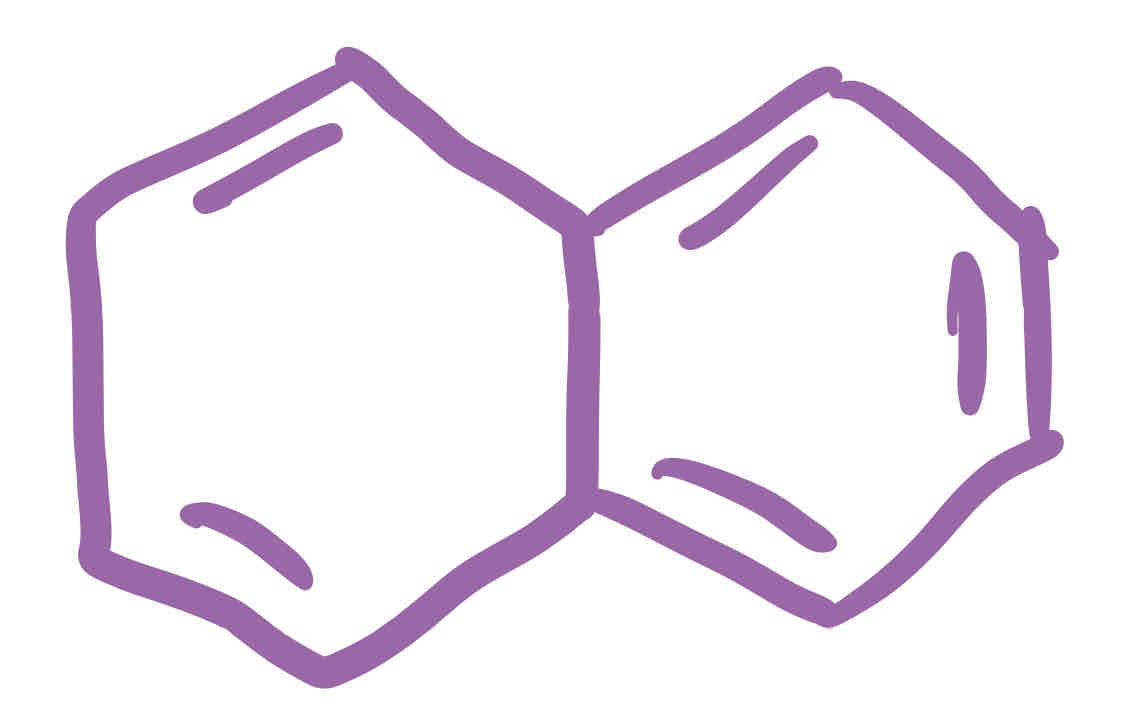 <p>2 Benzene rings </p>
