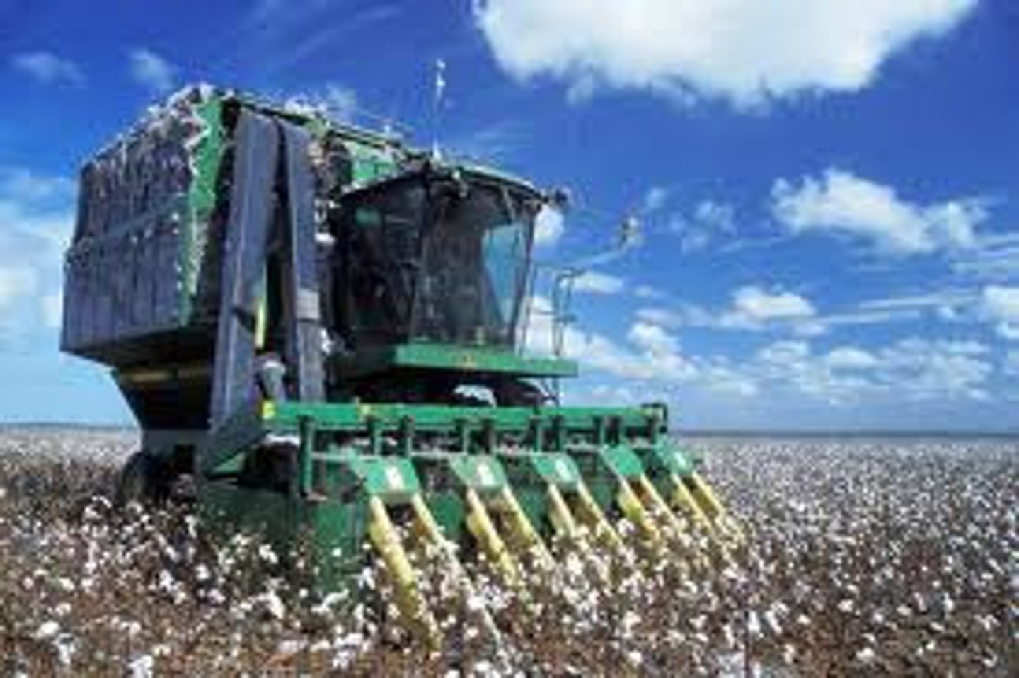 <p>farming with machines</p>
