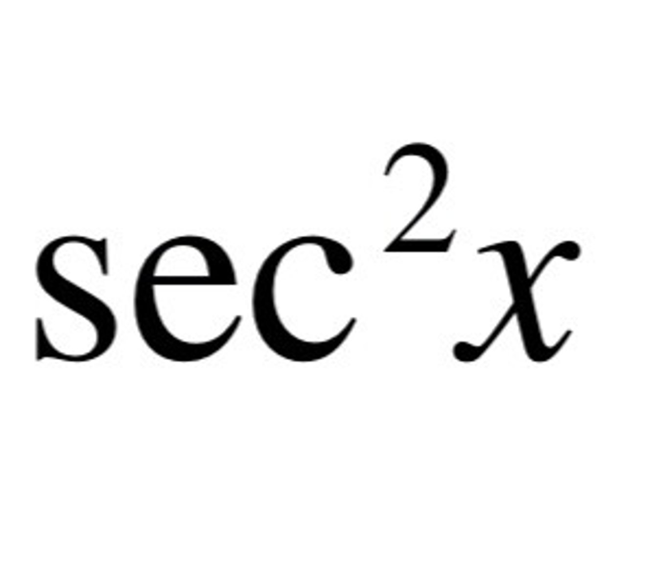 <p>sec<sup>2</sup>(x)</p>