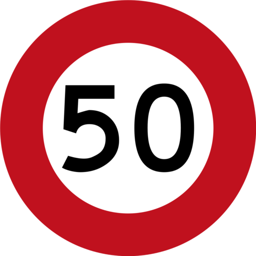 <p>The default speed limit where there are buildings next to the road or street lighting and there is no posted speed limit signs</p>