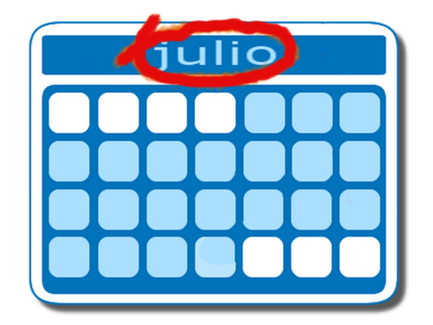 <p>It's the (#) of (month)</p>