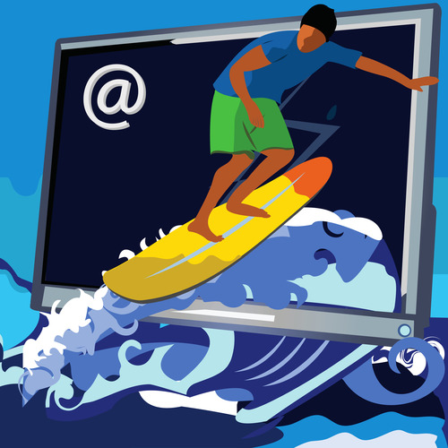 <p>to surf the internet</p>