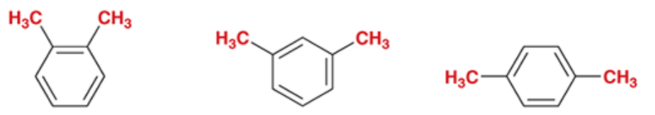 <p>what are these dimethylbenzenes generally named as? </p>