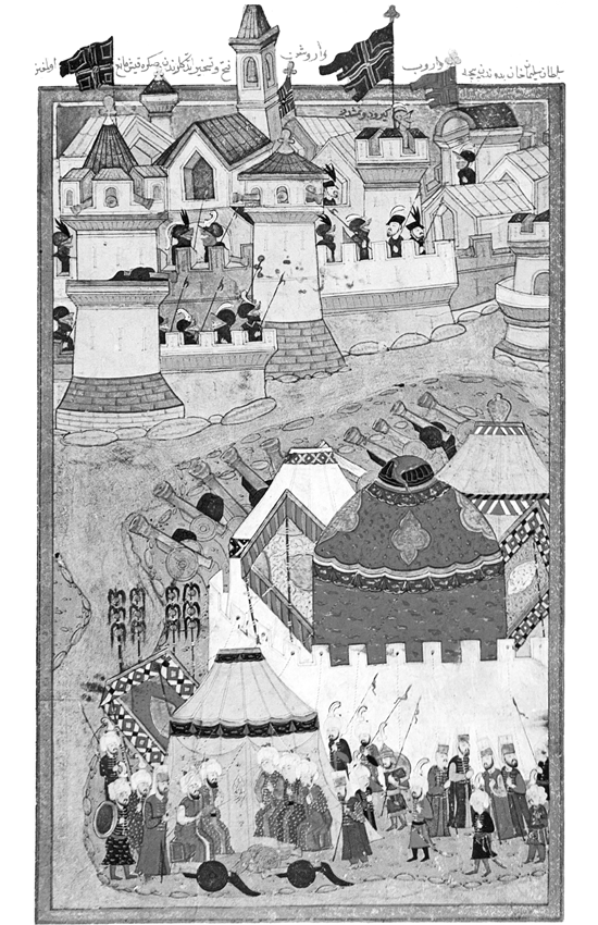 <p><mark data-color="#cbdb4e" style="background-color: rgb(203, 219, 78); color: inherit;"><span>Which of the following most likely explains the inclusion of </span></mark><strong><mark data-color="#cbdb4e" style="background-color: rgb(203, 219, 78); color: inherit;">Image 2</mark></strong><mark data-color="#cbdb4e" style="background-color: rgb(203, 219, 78); color: inherit;"><span> in a court history of the Ottoman Empire?</span></mark></p>