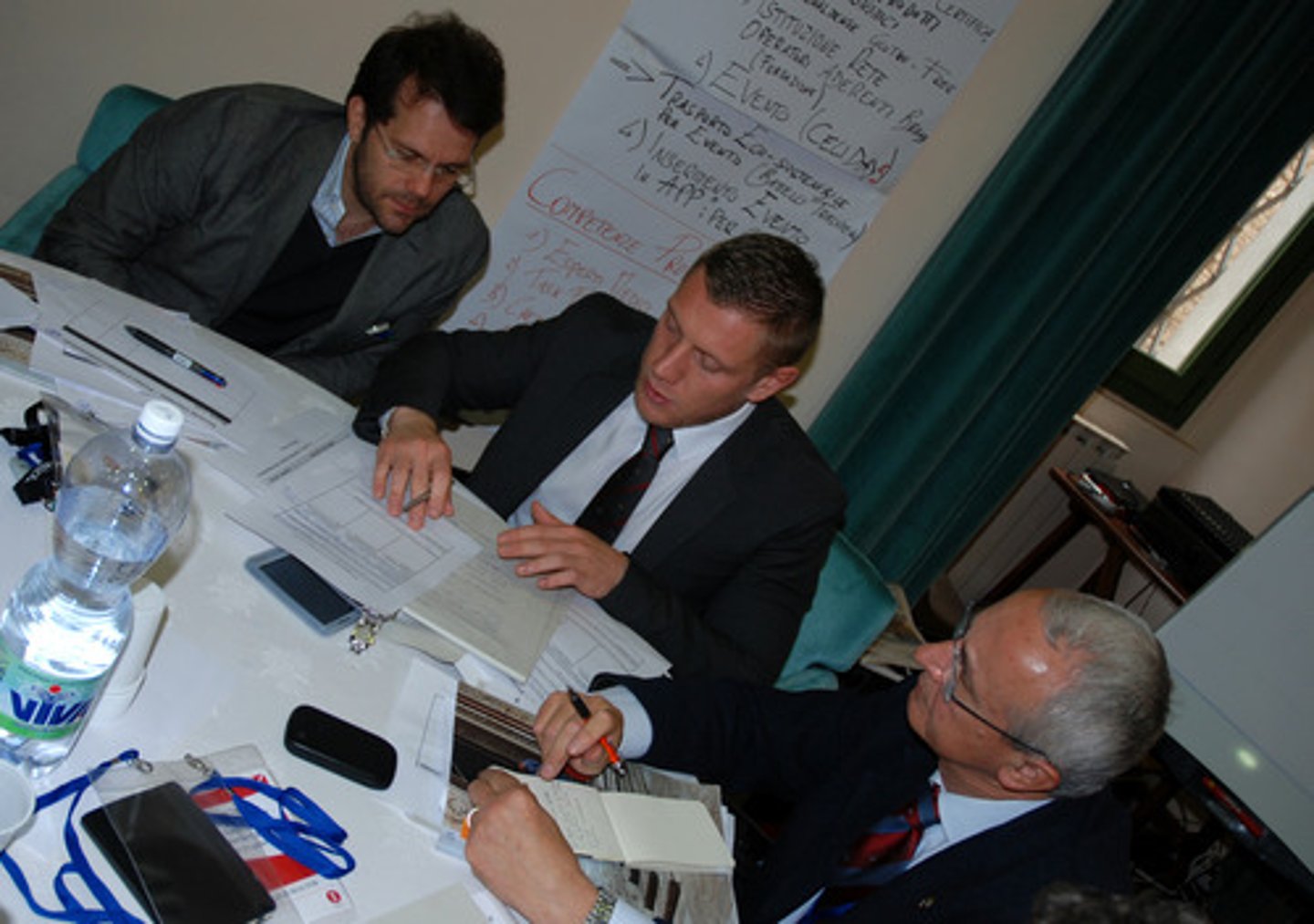 <p>(n) body of experts providing advice and ideas on specific political or economic problems.</p>