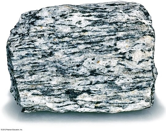 <p>This rock's texture resulted from pressure that was applied ________.</p><p></p>