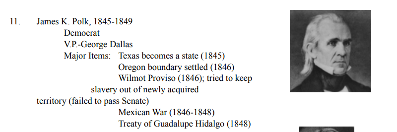 <p>ANTEBELLUM PERIOD: 1840-1860</p><ul><li><p>Mexican-American War: Conflict between the United States and Mexico over territorial disputes, resulting in the acquisition of significant territory in the Southwest.</p></li></ul>