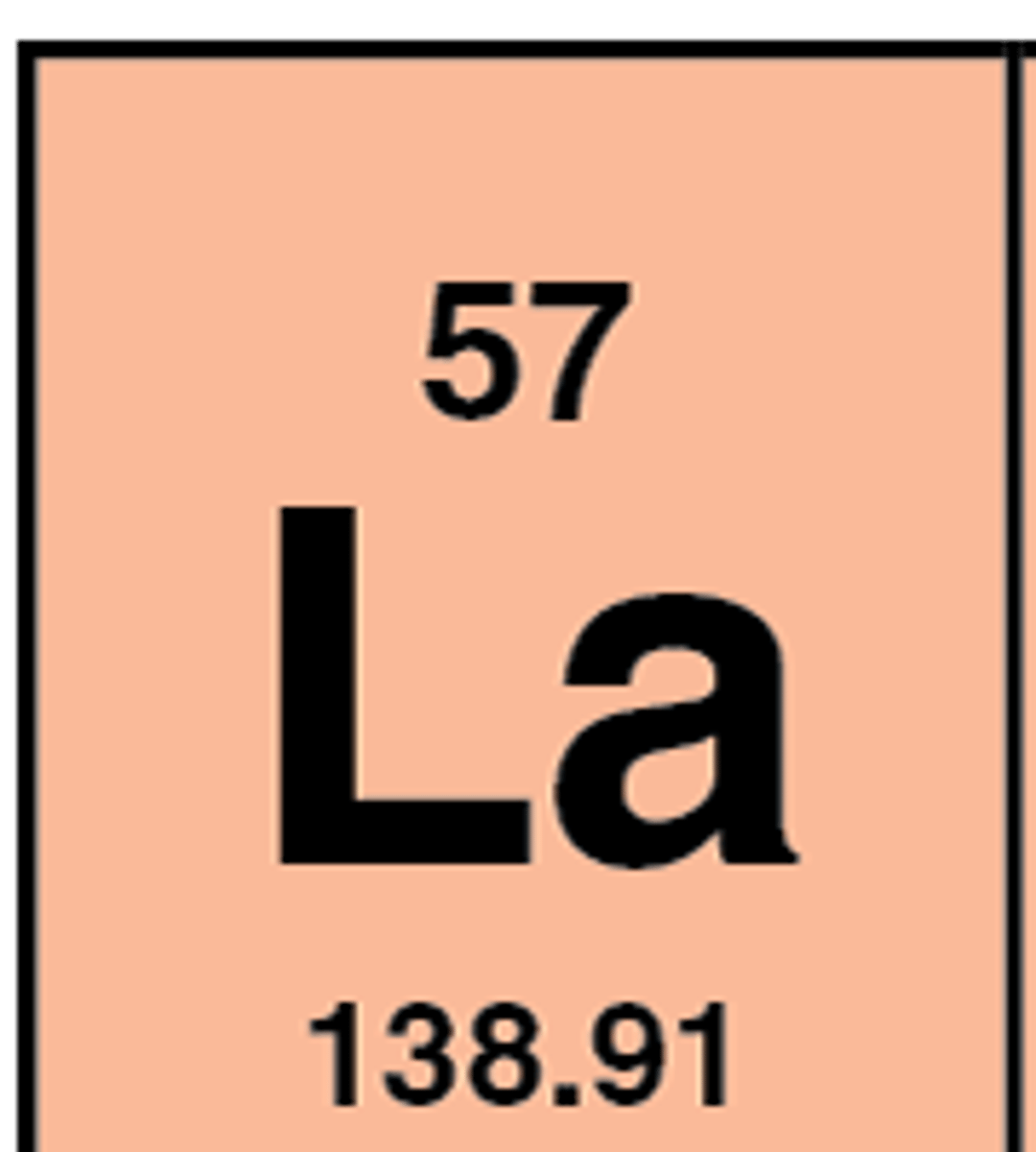 <p>La <br>Lanthanide</p>