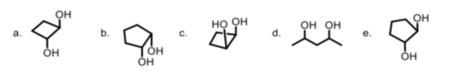 <p>Which molecule has the highest boiling point?</p>