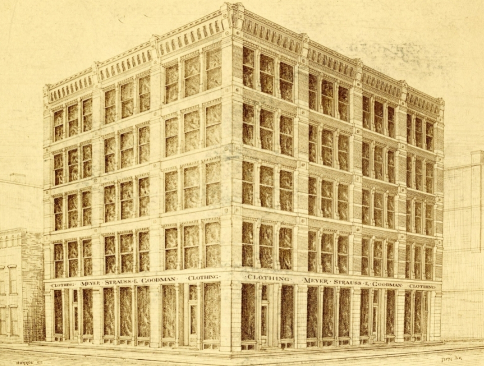<p><span>(a)&nbsp;First Leiter Building</span></p><p><span>(b)&nbsp;William Le Baron Jenney</span></p><p><span>(c) Chicago</span></p><p><span>(d) 1870s</span></p><p><span>(e) n/a</span></p>