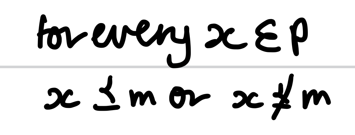 <p>An element, m, of a poset, P, such that there is no element x in P where m is ranked strictly less that x. Therefore, either x is ranked less than or equal to m or m is not ranked with x</p>