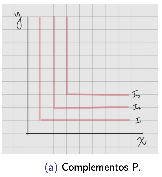 <p>El individuo sólo está interesado en consumir proporciones fijas de los bienes.</p>