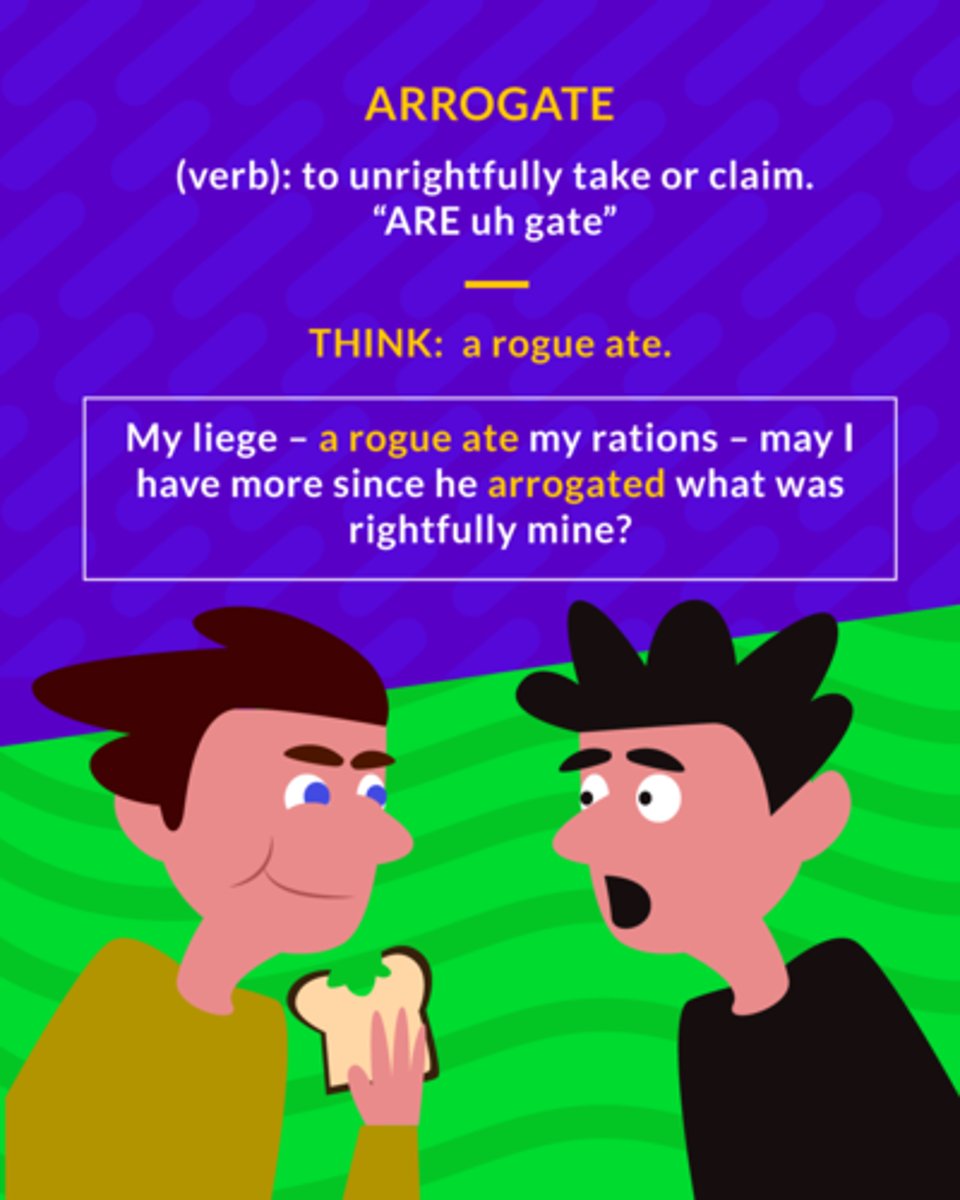 <p>(v.) to claim without justification; to claim for oneself without right</p><p>(v.) to unrightfully claim</p>