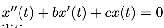 <p>characteristic equation of <span>second-order differential equatio</span></p>