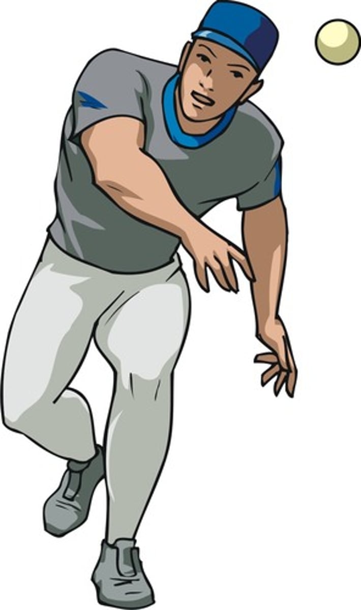 <p>threw</p>