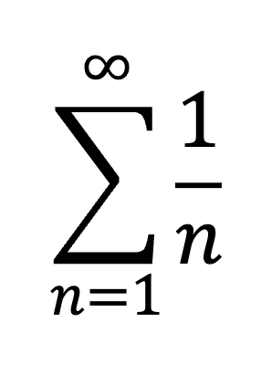 <ul><li><p>always diverges</p></li><li><p>p-series where p = 1</p></li></ul><p></p>
