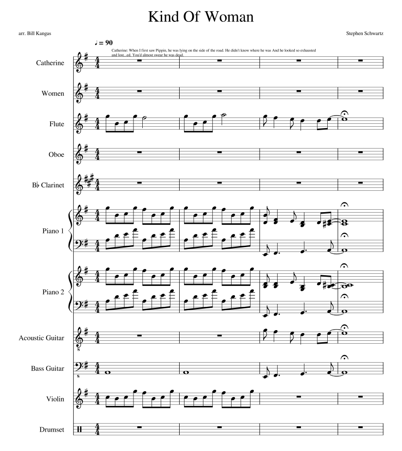 <p>Script, Score, Libretto, or Book?</p>