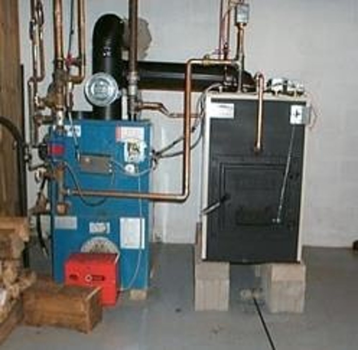 <p>Electricity generated by steam turning turbines, produced by burning fuels like coal, oil, or natural gas.</p>