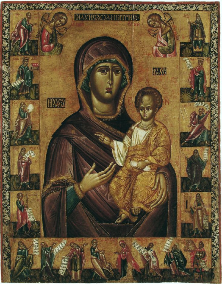 <p>Ікона Богородиці з пророками з церкви у Підгірцях, кінець XV - початок XVI ст.</p>
