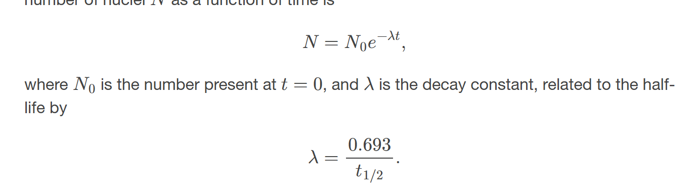 <p><span><span>the time in which there is a 50% chance that a nucleus will decay</span></span></p>
