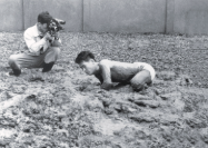 <p>Gutai Art Exhibition, <em>Challenging Mud</em></p>