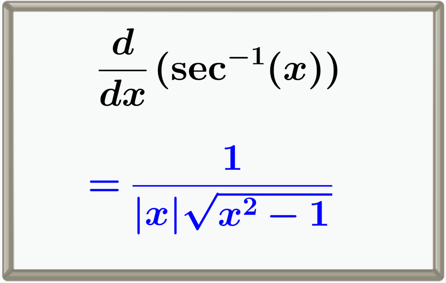 <p>1/a arc sec u/a (+) or 1/a arc csc u/a (-)</p>