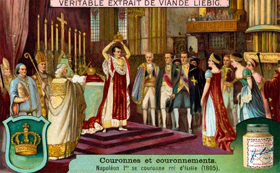 <p><span>What is significant about the the event of Napoleon’s coronation as pictured here?</span></p>