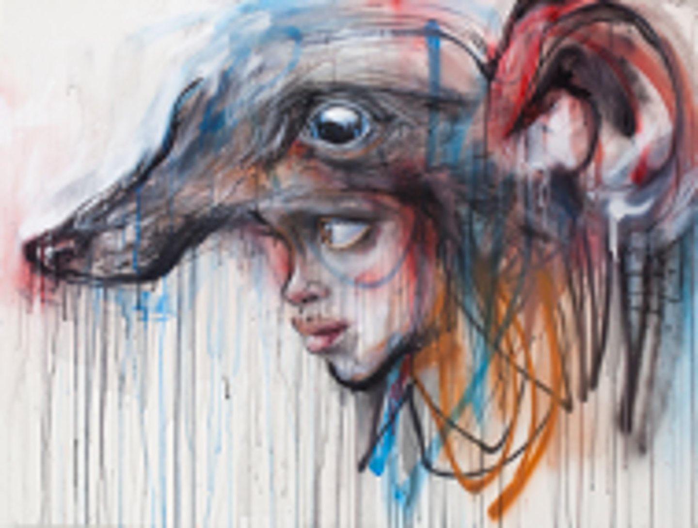 <p>German street art duo<br>Child-like paintings, adolescence<br>Repetitive theme of animal and human imagery</p>