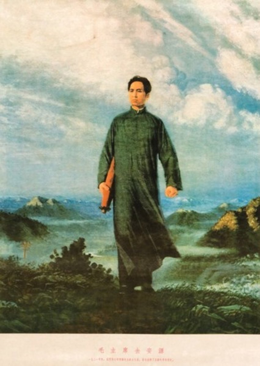 <p>Chairman Mao En Route to Anyuan</p>