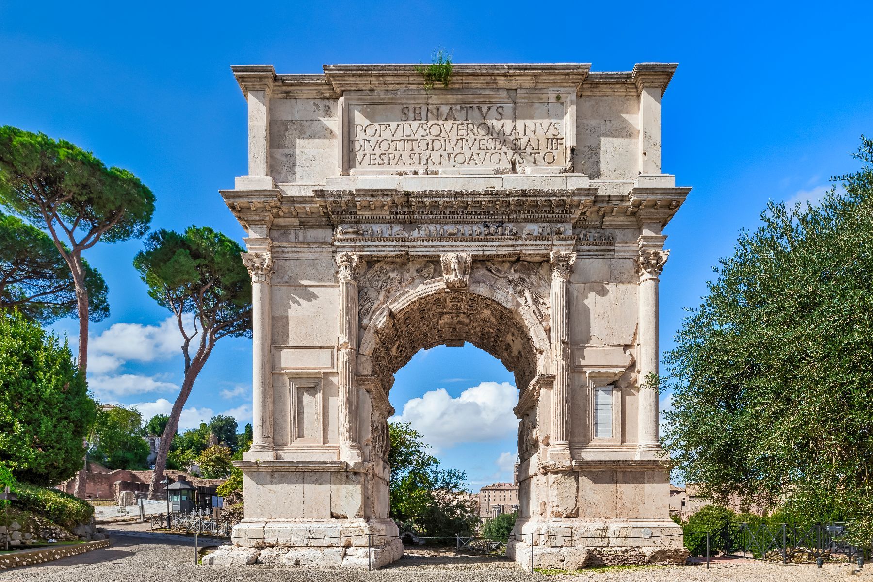 <p>the arch of titus</p>