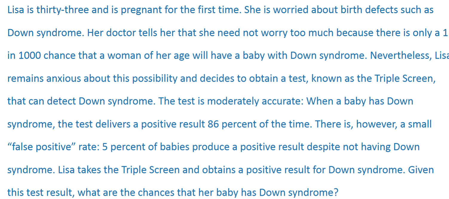 <p>Of which bias is this an example?</p>