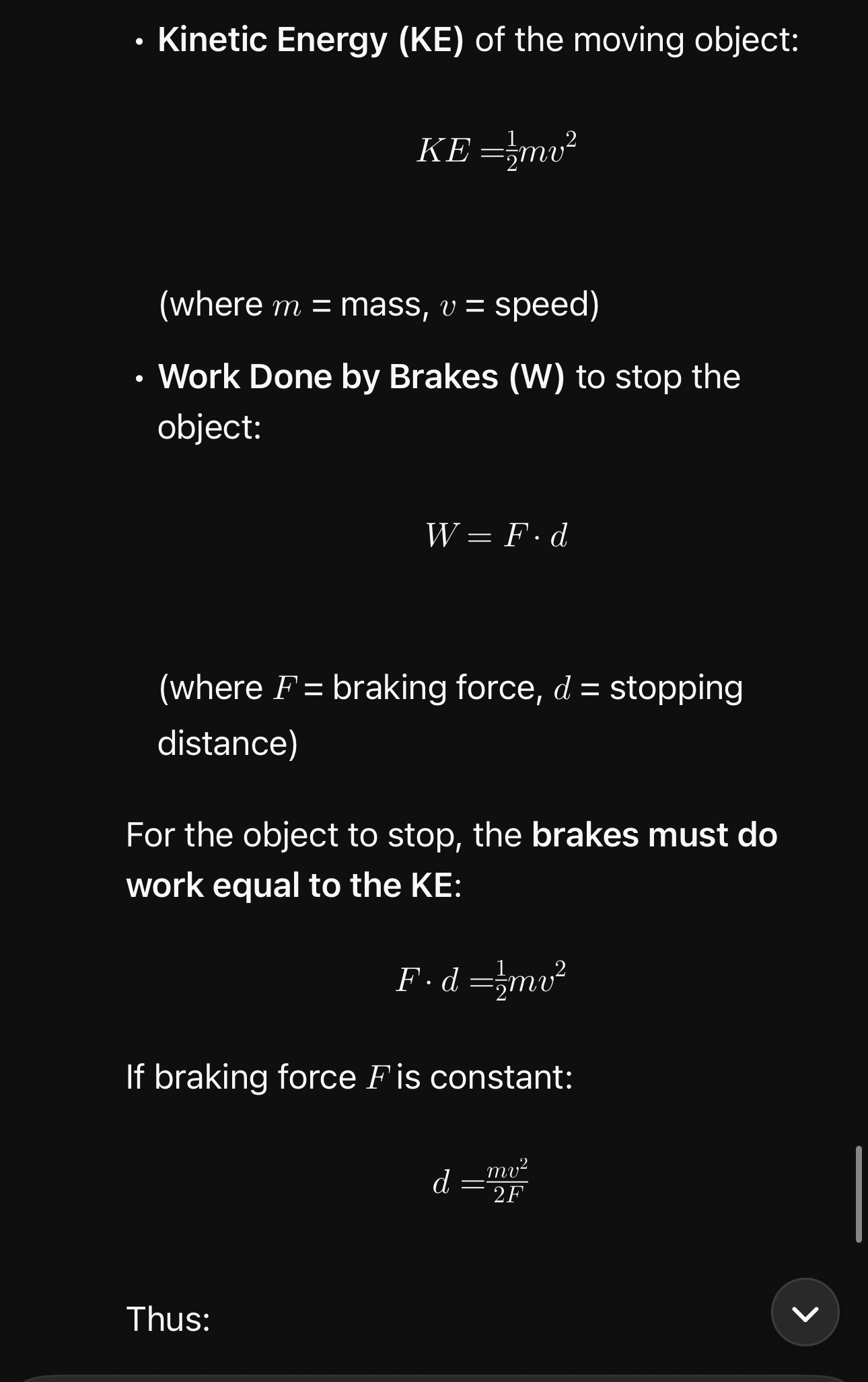 <p>d directly proportional to v²</p>