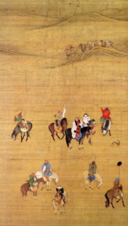 <p>Give Artist, Title, Year, Dynasty, Medium, Theme<br><br>(how many dawgs?)</p>