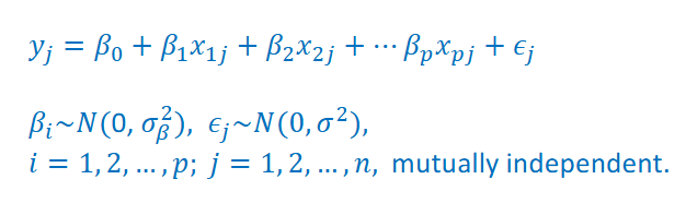<p>By assuming that B1, B2 are random, we enforce some degree of regularity, B1, B@ have to fit into a distirbution</p><p>we have a mixed model now</p>