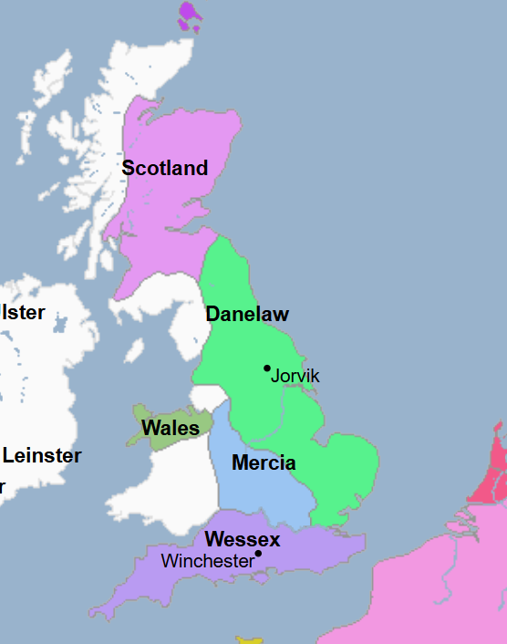 <p>886 - 1066 - Danelaw (All Facts) </p>