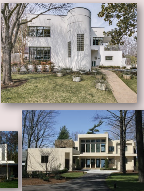 <p>Usually white stucco</p><p class="p2"></p><p class="p1">Typically asymmetrical</p><p class="p2"></p><p class="p1">Many 90 degree angles and sharp edges</p>