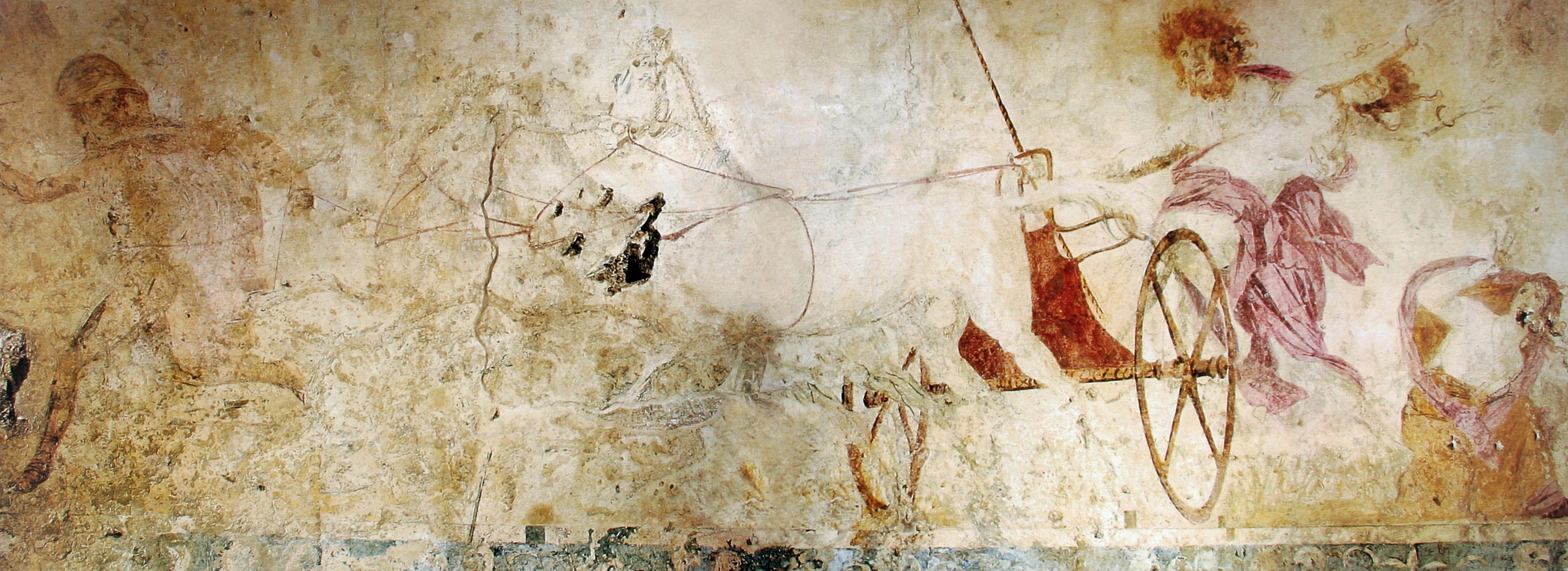 <p>Vergina: Tomb of Persephone - Rape of Persephone, Greek, c. 340 BCE</p>