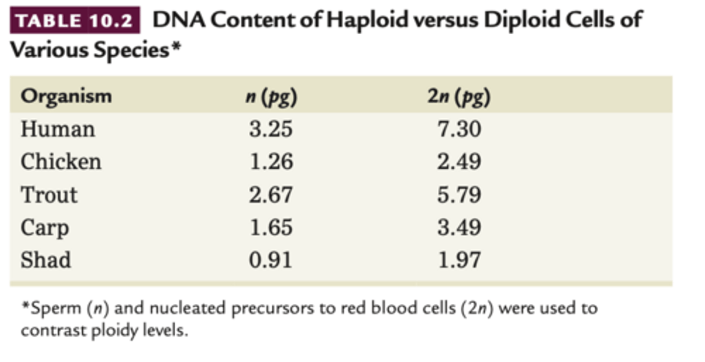<p>- location of DNA v proteins</p><p>-- DNA is localized and protein all over the cell</p><p>- since know chromosomes carry gen info, looked at correlation of haploid and diploid data -- correlate with DNA not proteins</p>