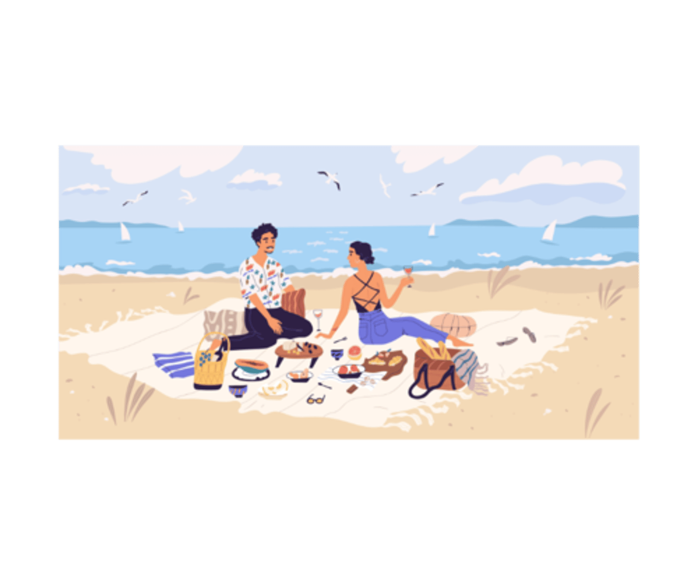 <p>To eat food with friends or family on the sand by the sea.</p><p>Let’s ______________ and bring some fruit and cold drinks.</p>