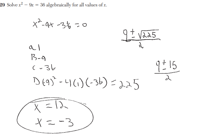 <p>x=12,-3</p>
