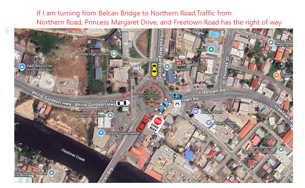 <p><strong>Traffic from Northern Road, Princess Margaret Drive, and Freetown Road</strong>.</p>