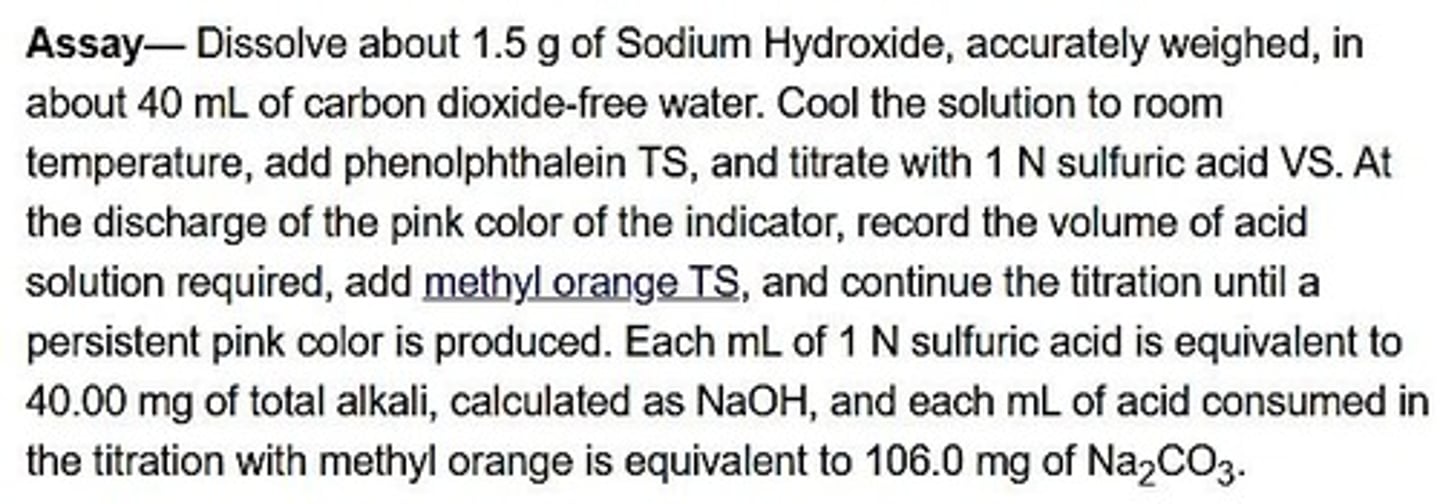 <p>Used to determine endpoint in acid-base titrations.</p>