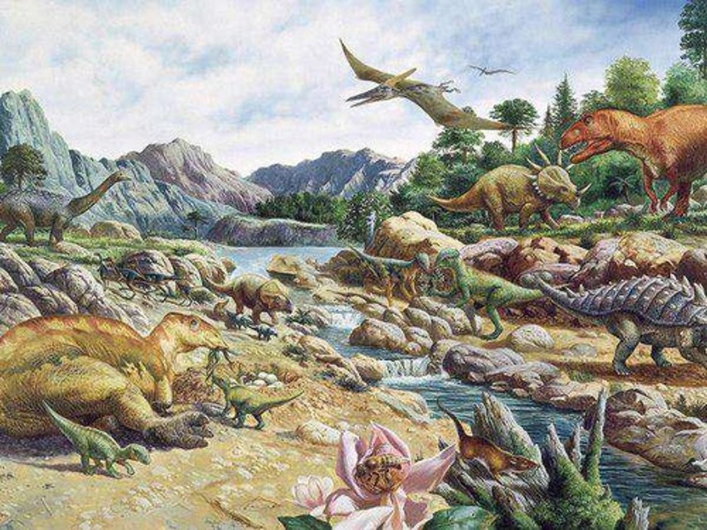<p>The climate was alien compared to today, with significant variations in climatic and environmental conditions over time.</p>