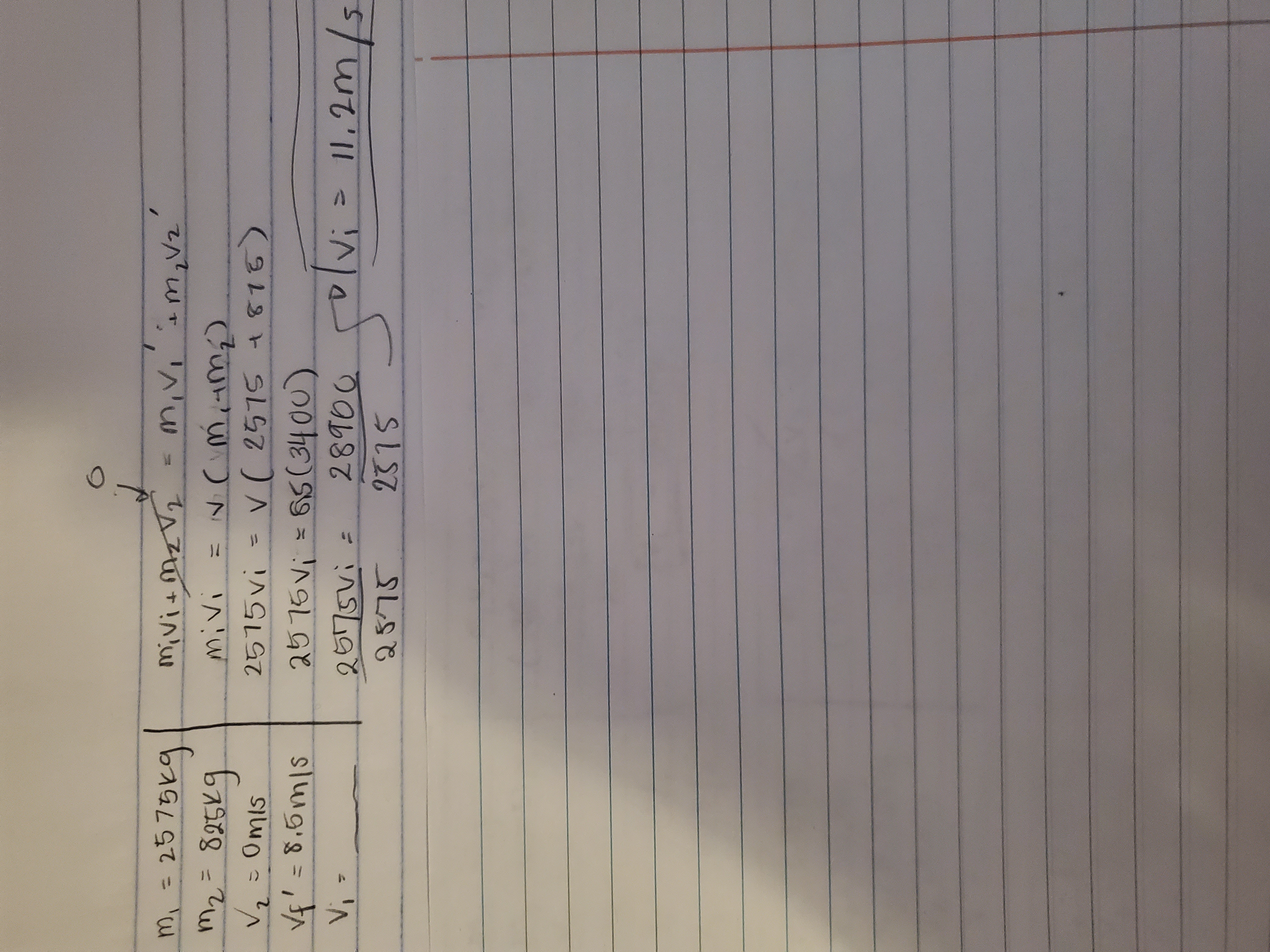 <p>This problem involves the conservation of momentum, where the total momentum before the collision equals the total momentum after the collision. The initial speed of the van can be calculated using the formula: (mass of van * initial speed of van) = (mass of van + mass of car) * final speed. </p>