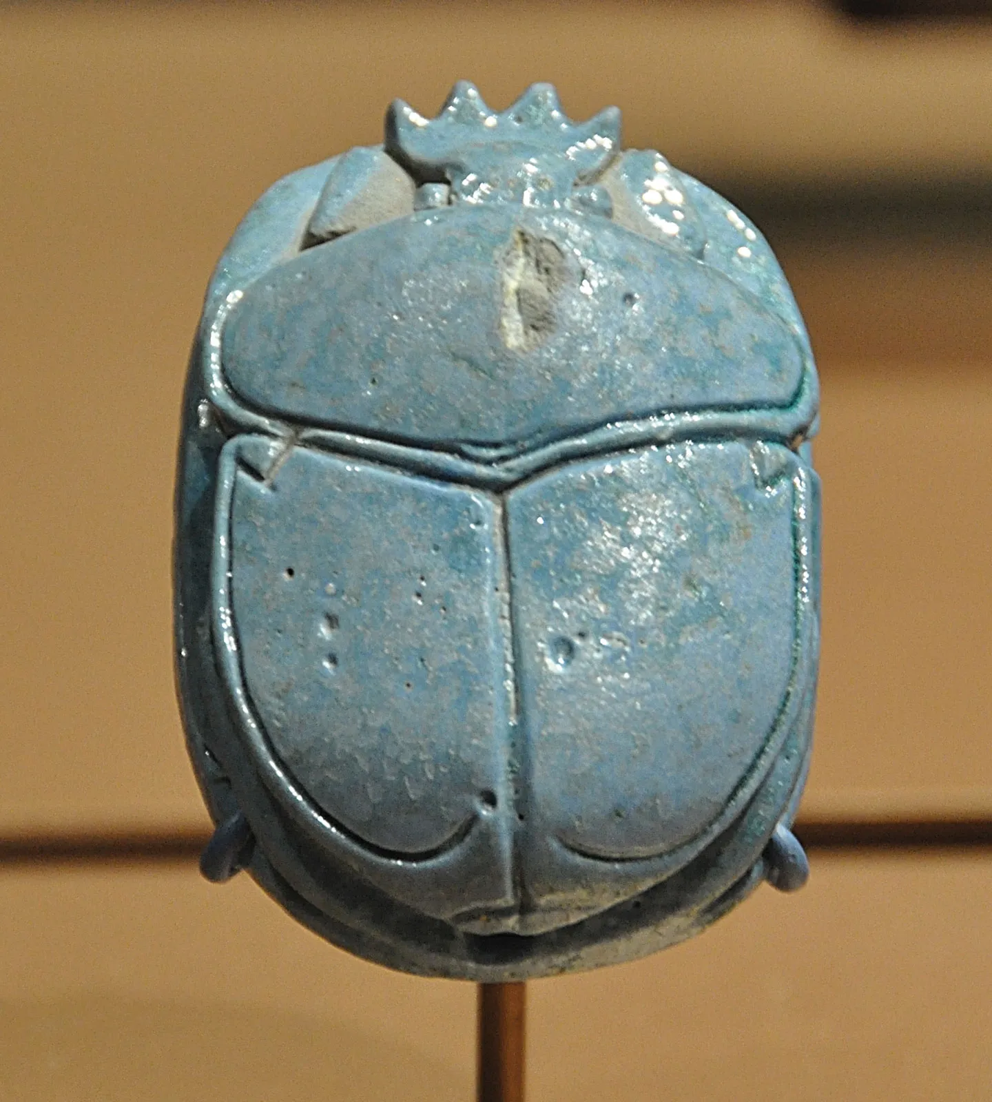 <p>A beetle that was referred to as “<em>khepri”</em> (meaning “coming into existence”) and it was often turned into an amulet </p>