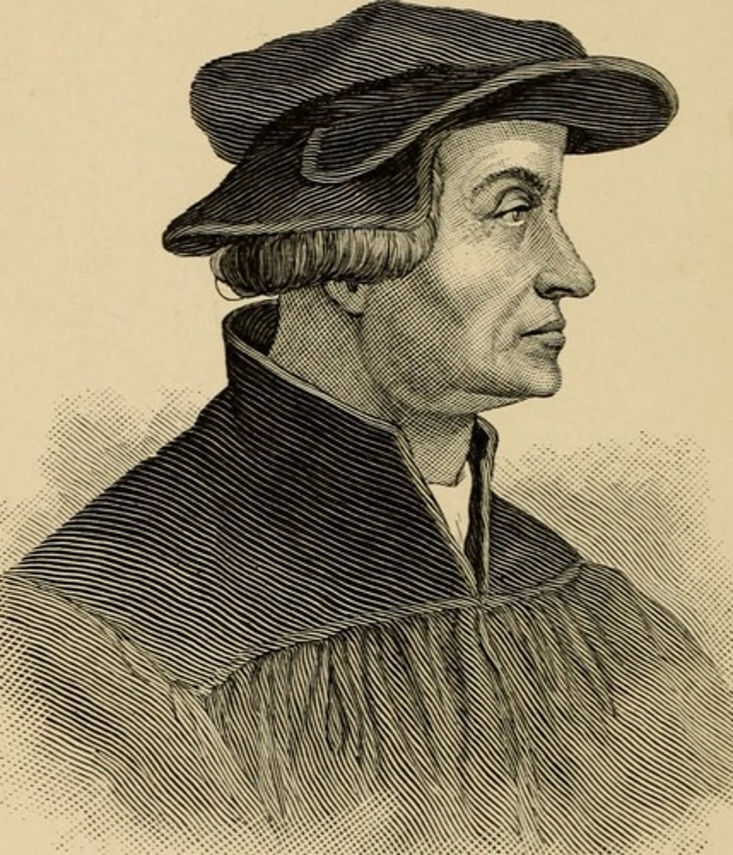 <p>Swiss Protestant reformer from Zurich who clashed with Luther over beliefs about the Eucharist.</p>