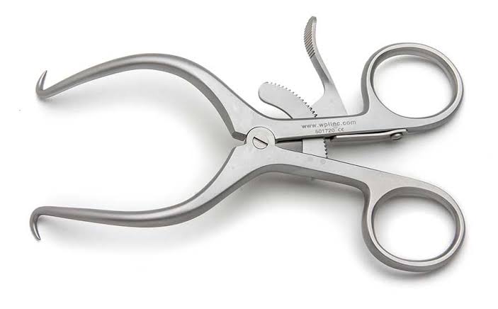 <p>__ is used for holding back organs and tissues while accessing areas during lumbar spine procedures.</p>