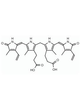 <p>Có 4 vòng pyrrol được nối với nhau bằng cầu nối Carbon.</p>